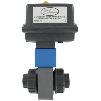 Dwyer Plastic Automated Ball Valve, Series PBV